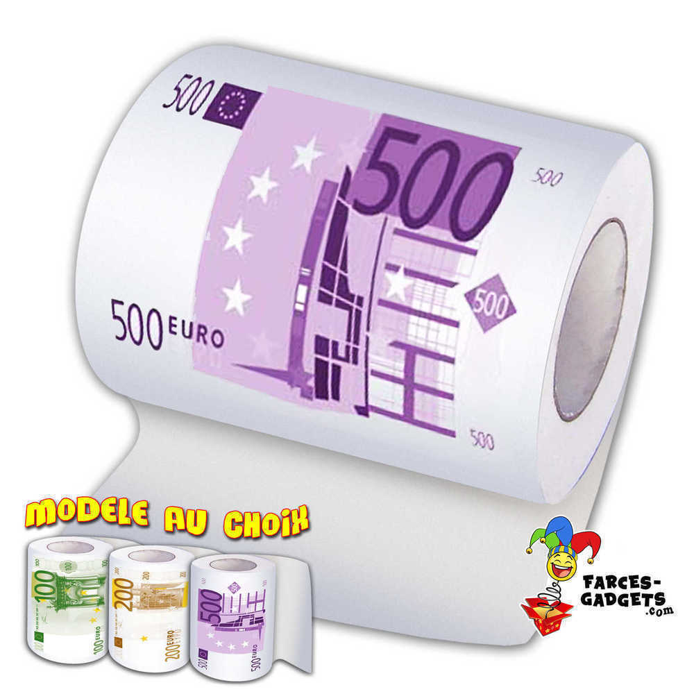 Design de papier toilette – Billets en Euro : : Fournitures de  bureau